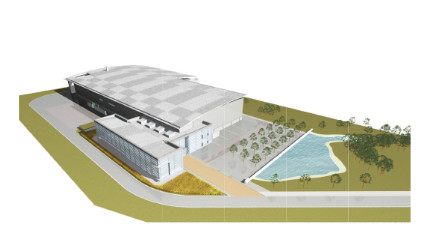 Drawing of Pegasus facility from original planning application.