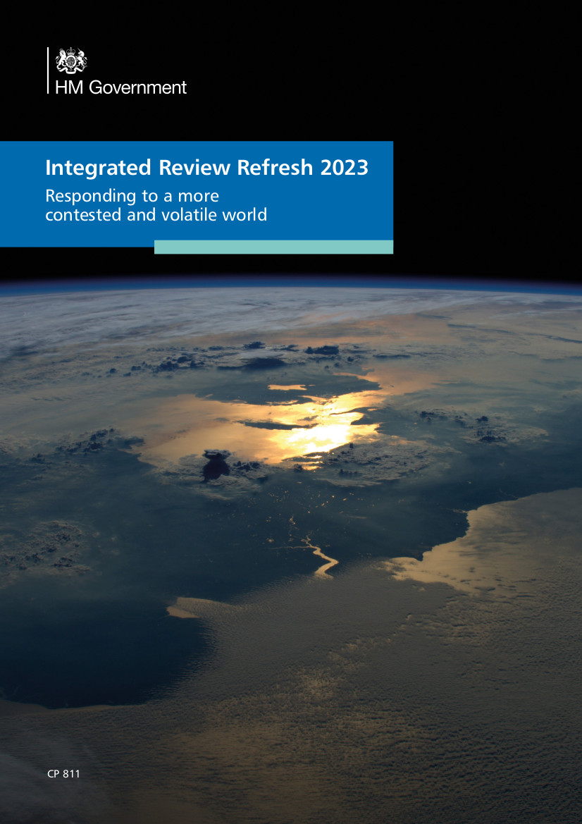 Front cover of the 2023 Integrated Review Refresh