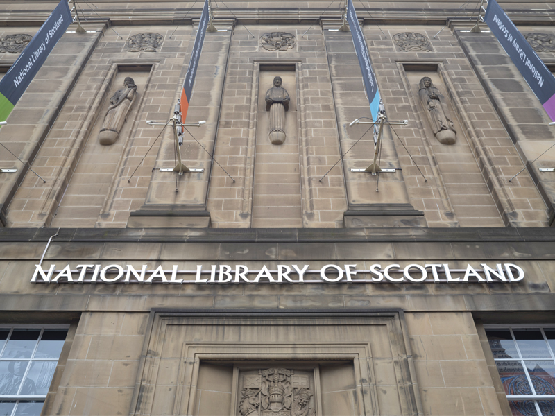 National Library of Scotland, Edinburgh. Photo of front of building,