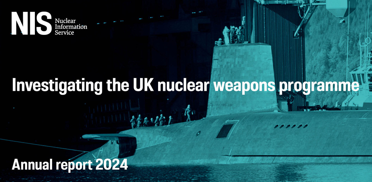 Annual Report 2024 cover showing nuclear submarine in maintenance